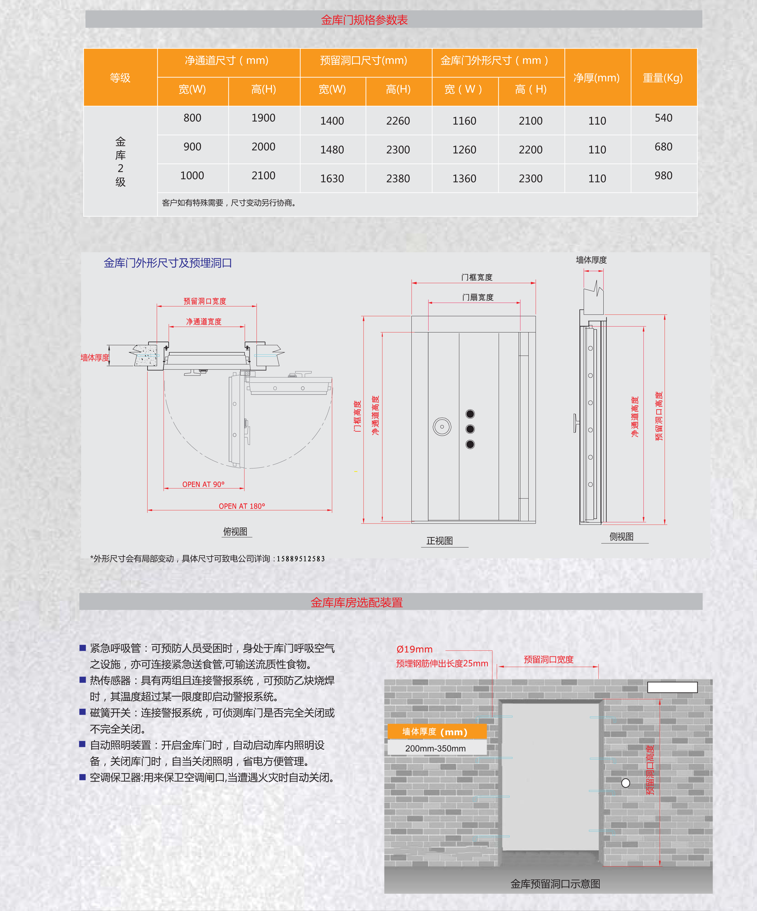 B级银行金库门